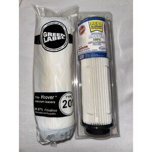 Lot Of 2 Genuine HOOVER 40140201 Vacuum Filters Bagless Upright Round HEPA